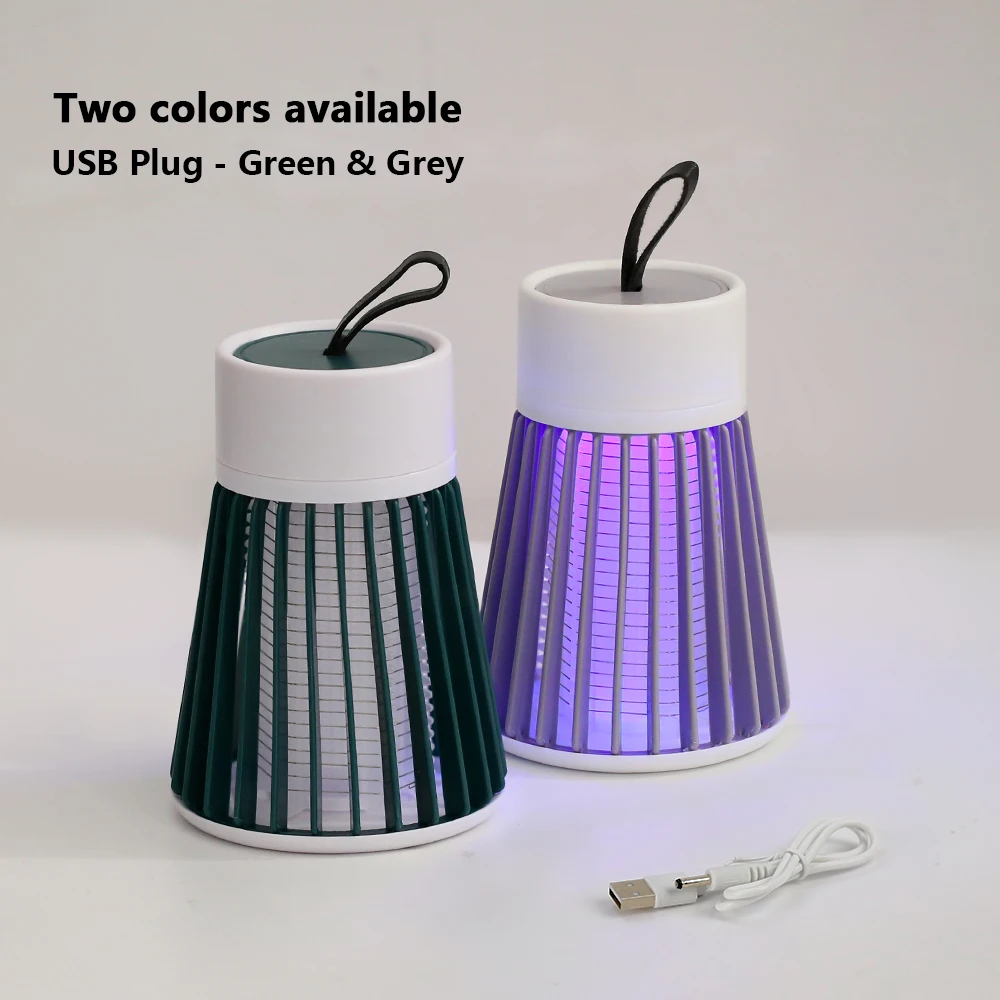 USB Electric Shock Mosquito Killer Lamps LED UV Lights Mosquito Camping Indoor Lighting USB Recharge Repellent Lights