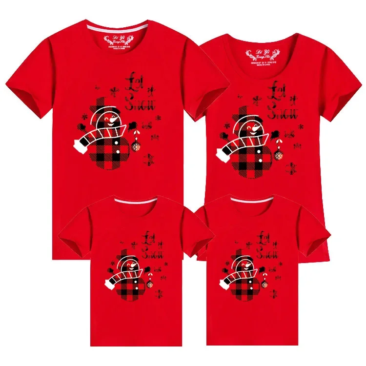thumbnail image 1 of Camisetas para mamá, hija, niño, atuendos navideños a juego, look familiar, camiseta navideña para padre, madre, vacaciones, camiseta navideña familiar, ropa, 1 of 5