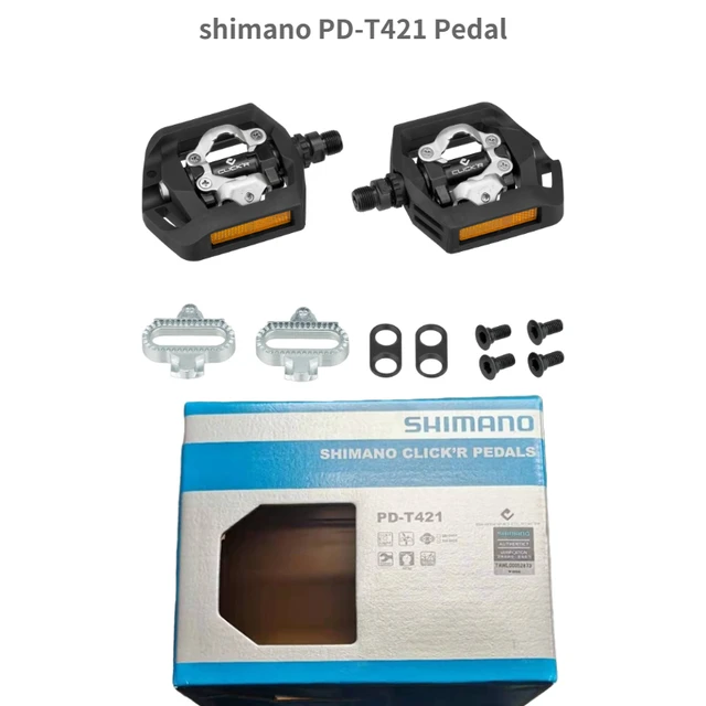 Shimano Click'R clipless/platform Pedals PD T420 PD Pedal MTB bicycle Pedals Touring Pedal