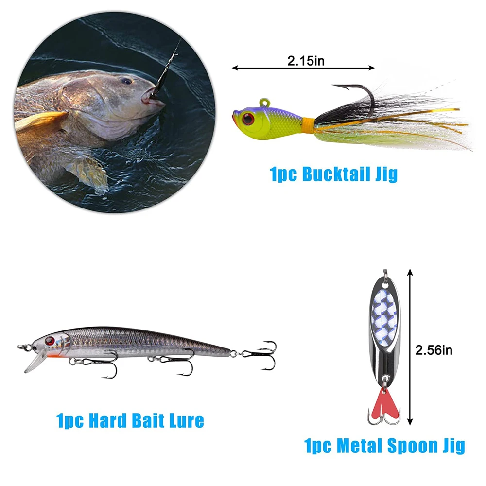 Surf Fishing Rigs For Sale 136-Piece Saltwater Fishing Tackle Kit