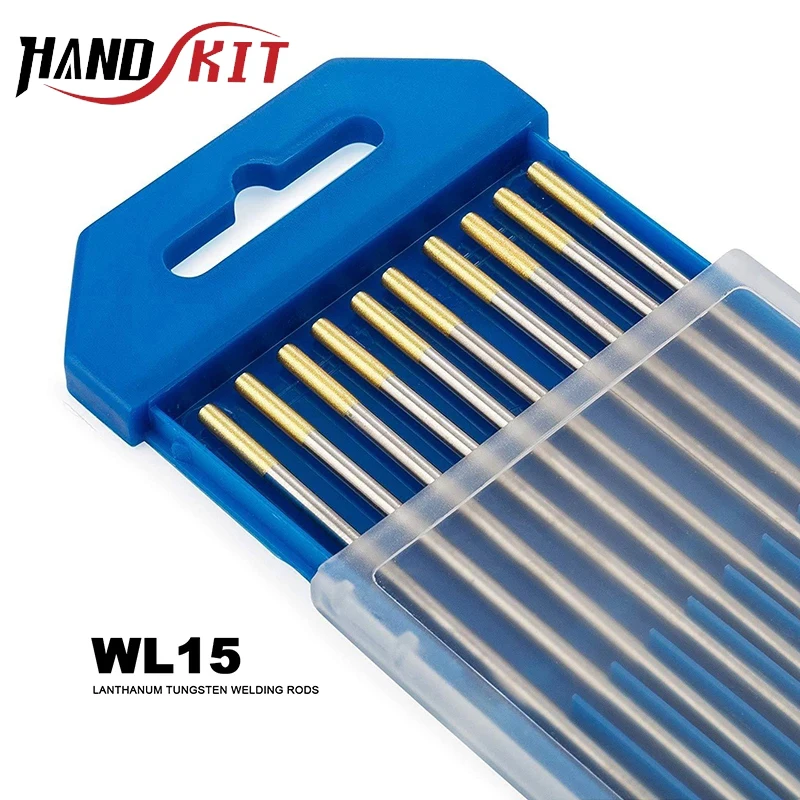 

WL15 Tungsten Electrodes Professional TIG Welding Rods Lenght 150mm Diameter 1.0mm 1.6mm 2.0mm 2.4mm 3.0mm 3.2mm