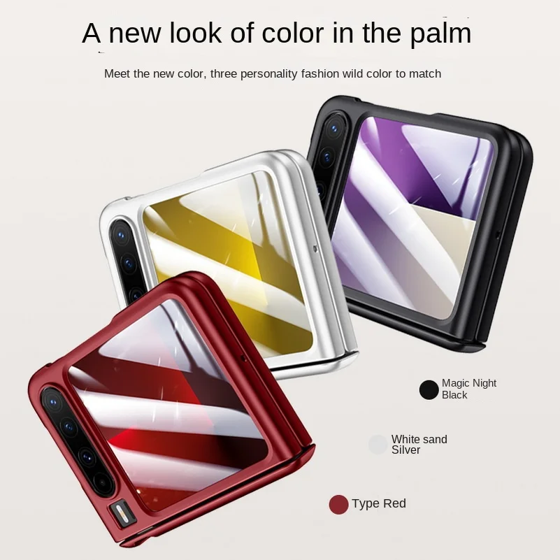 Magnetic Ring Protective Case with Tempered Glass Film and Full Camera Protection