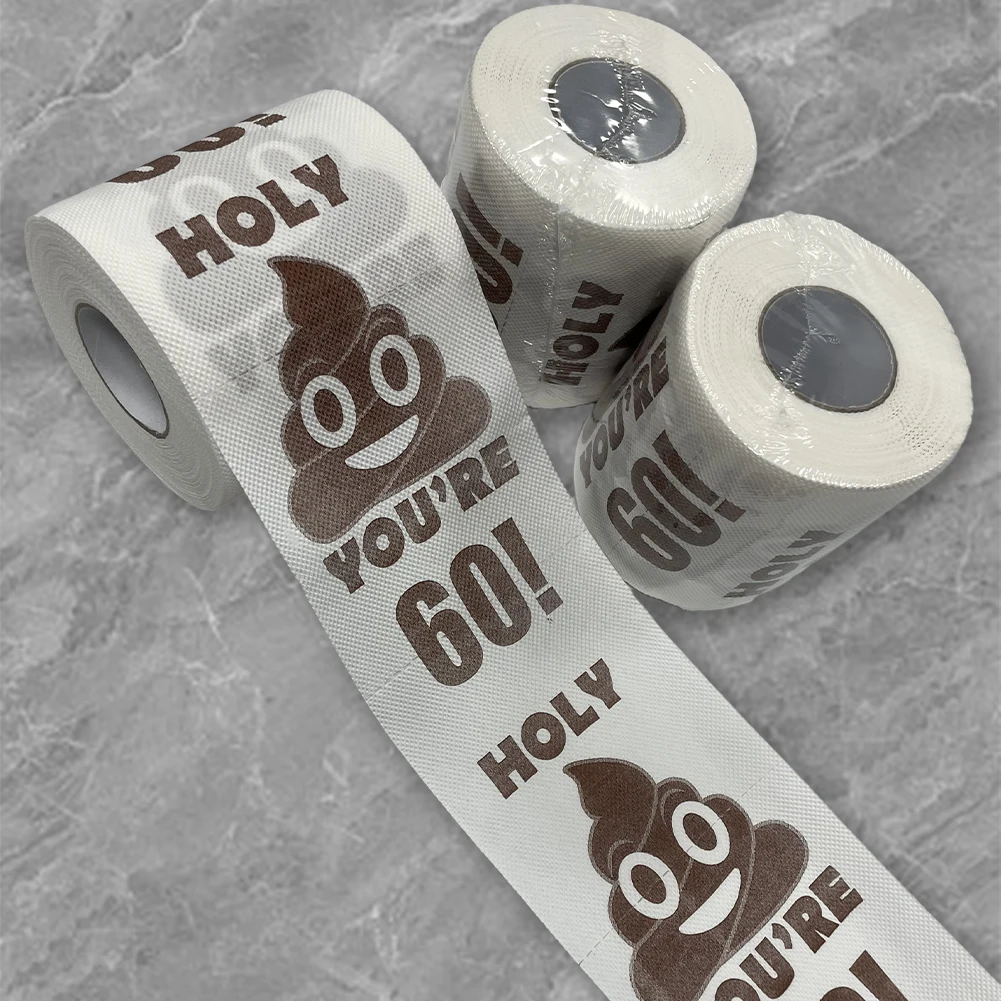 Poop Printed Toilet Paper Roll For Party