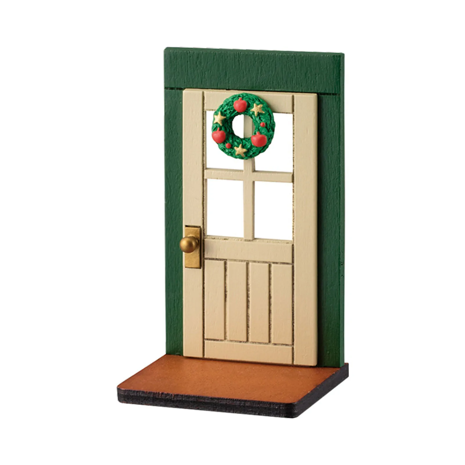 

Wall Mounted Christmas Door Ornaments Interesting Lightweight Portable Adornment for Table Bookshelf Fireplace Decor
