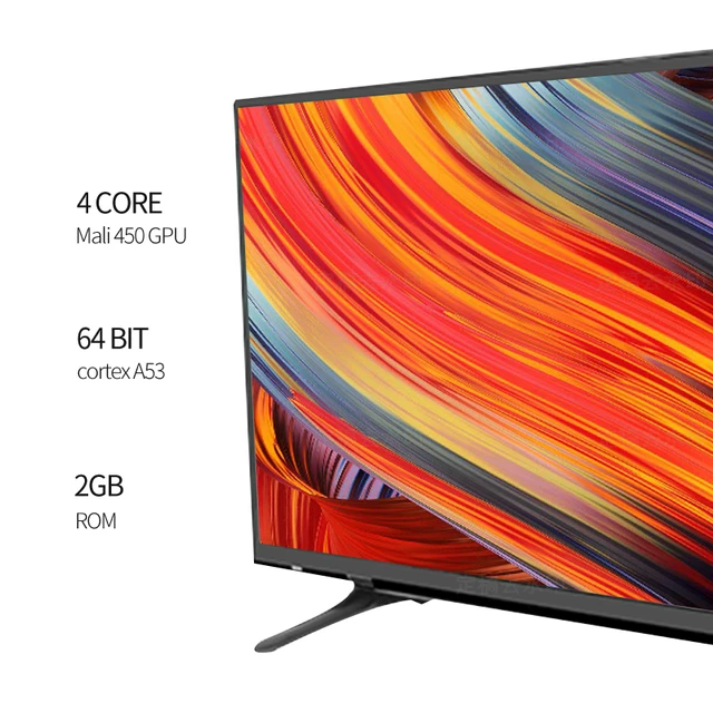 Smart tv led HD 4k, grand écran 32 pouces, fournisseur universel