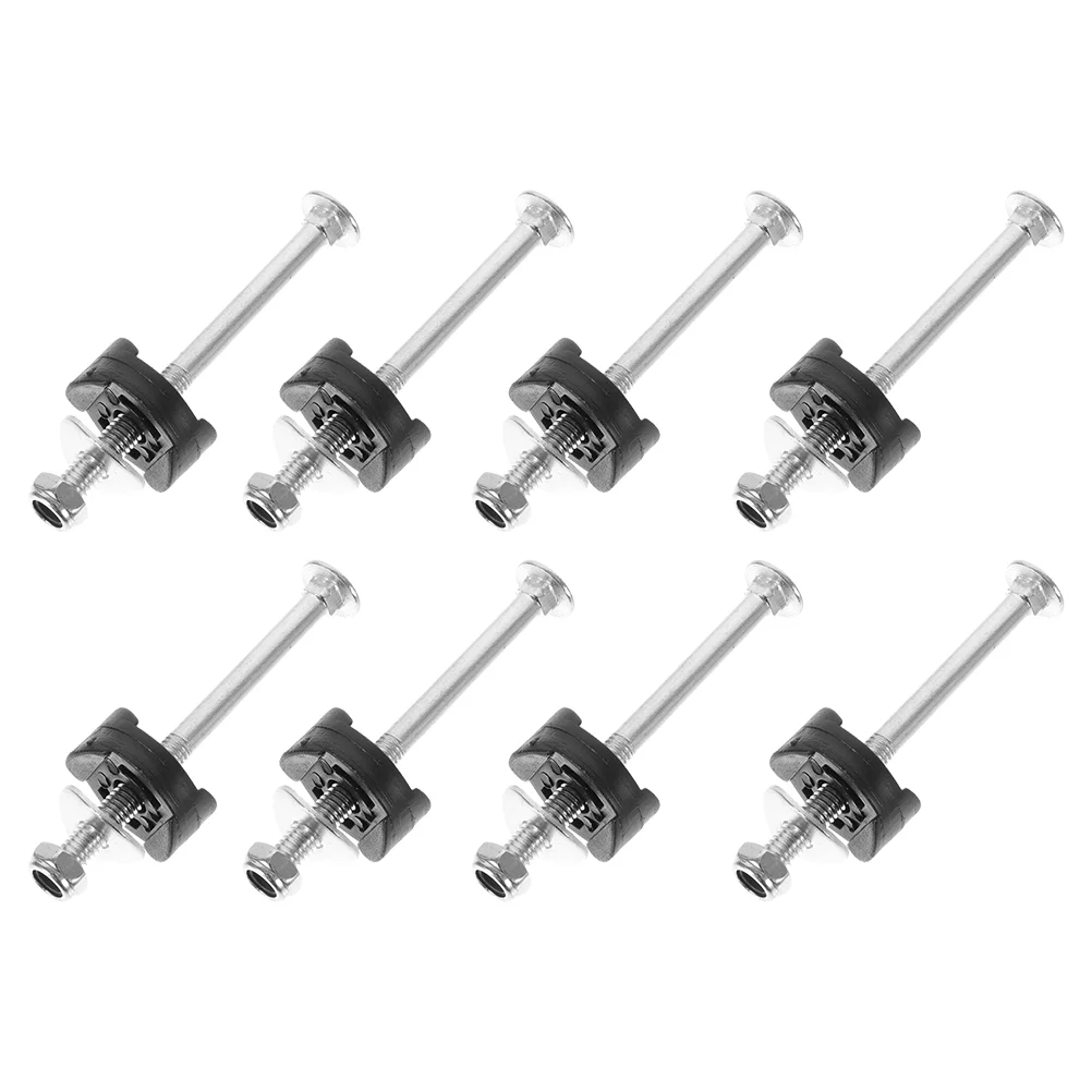 Trampoline Fixation Screws Trampoline Screw Replacement Galvanized Steel Jumping Bed Bolts Nuts Stability Tool 8 Sets trampoline screw replacement