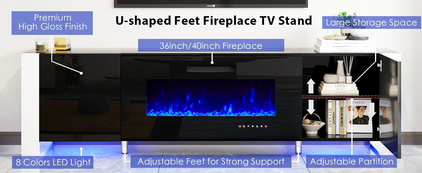 fireplace tv stand 