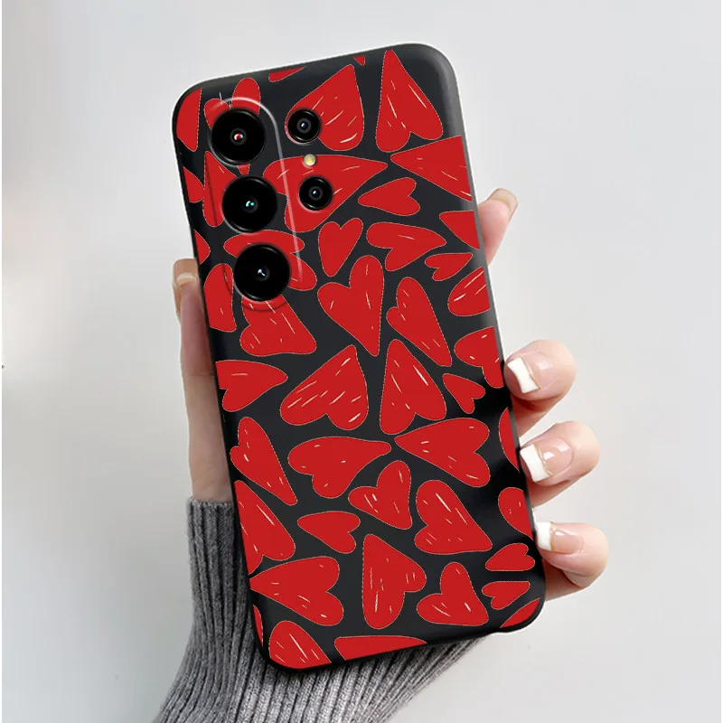Anti-Scratch Black Cat Pattern Soft Phone Case