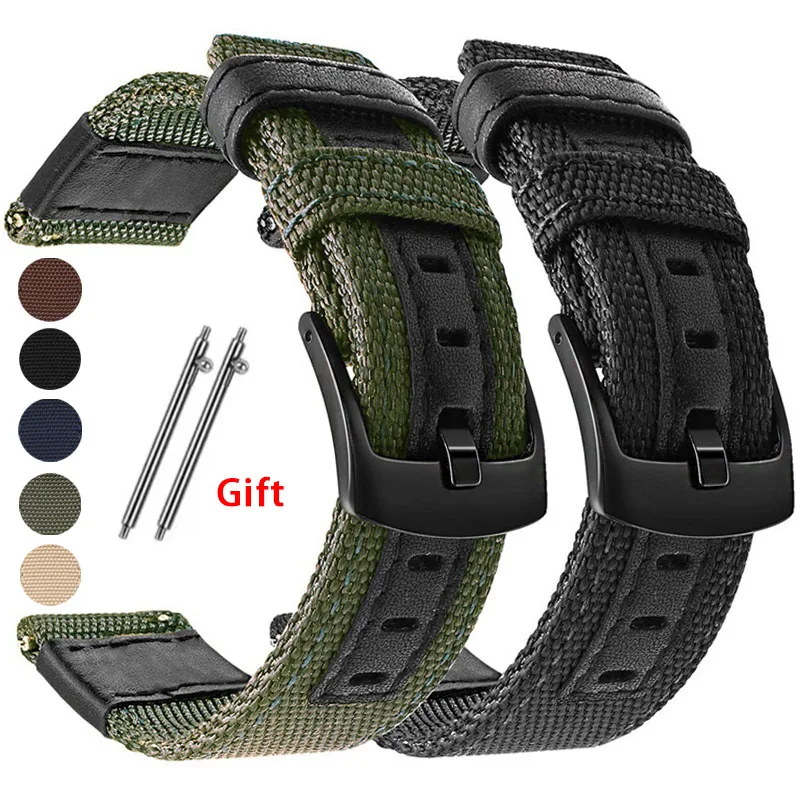 Comfortable Nylon Canvas Sport Strap with Quick Release Mechanism
