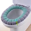 Winter Warm Toilet Seat Cover Mat Bathroom Toilet Pad Cushion with Handle Thicker Soft Washable Closestool Warmer Accessories 4