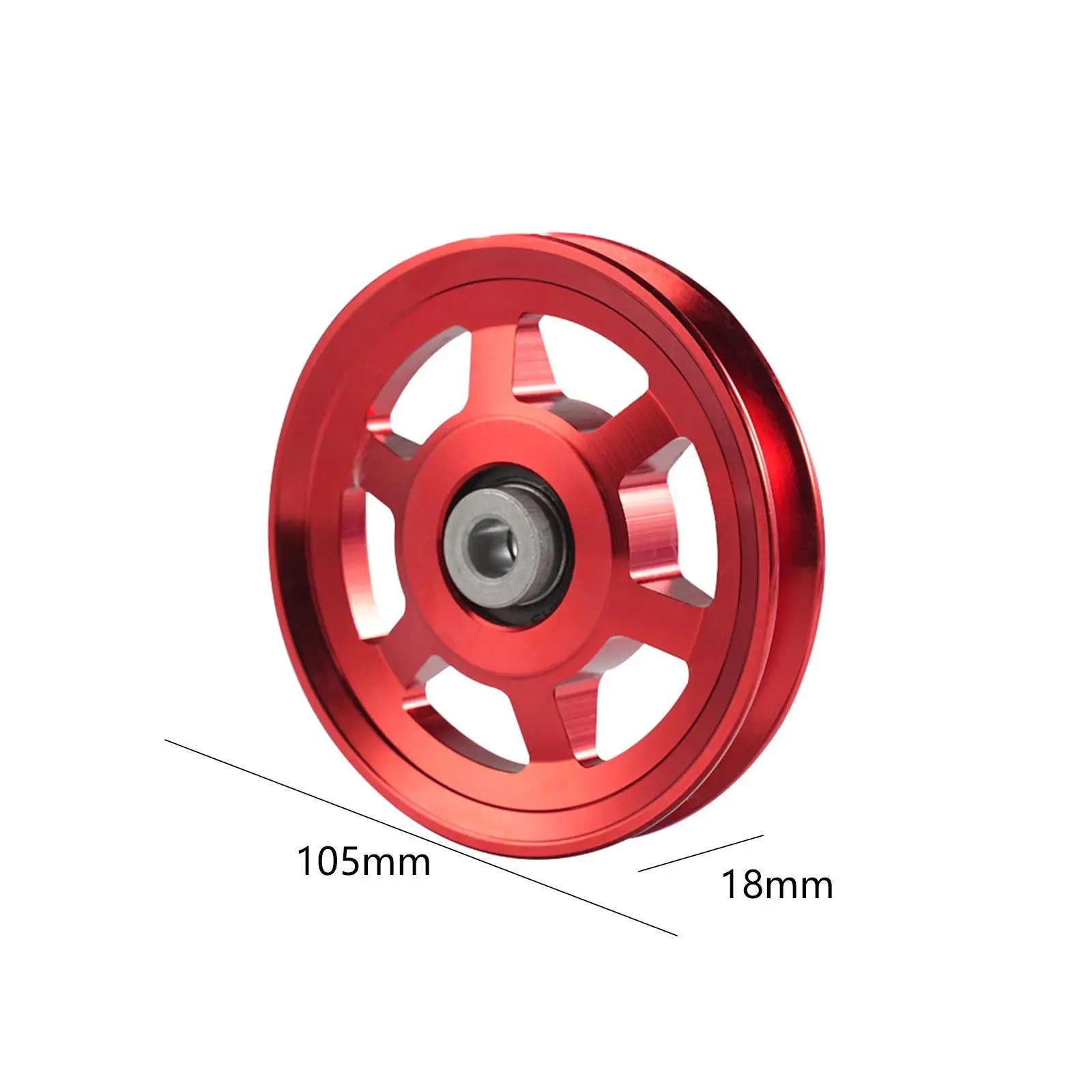 Home Gym Pulley System Aluminum Alloy Pulley Wheel 105mm for Cable Machine Training Exercise Equipment