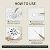 RSNAIL Nail Art Liner Brushes French Stripe Nail Line Painting Pen 18mm Slender Long Line Drawing Brush UV Gel DIY Manicure Tool 6