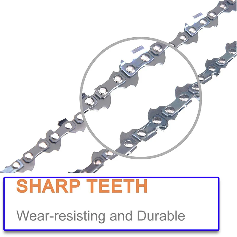 Description Picture 6 of itemGarden Logging Wood Cutting Tool 8Inch Pole Saw Chain Chainsaw 3/8" LP .050" Gauge 33DL Semi Chisel Electric Chainsaw Spare Part