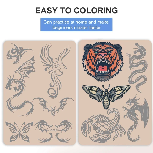 Dragon Pattern Silicone Tattoo Practice Skin Set For Beginner Training And  Permanent Cosmetic Tattooing Practice From Hayoumart2, $2.86