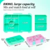 1100ml Cartoon Printed Lunch Box Microwavable Bento Box Halloween Interlayer Leakproof Storage Box Hermetic Containers Students 3