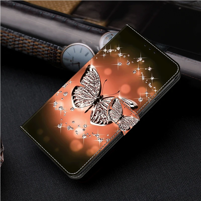 Enhanced 3D Magnetic Flip Leather Wallet Phone Case