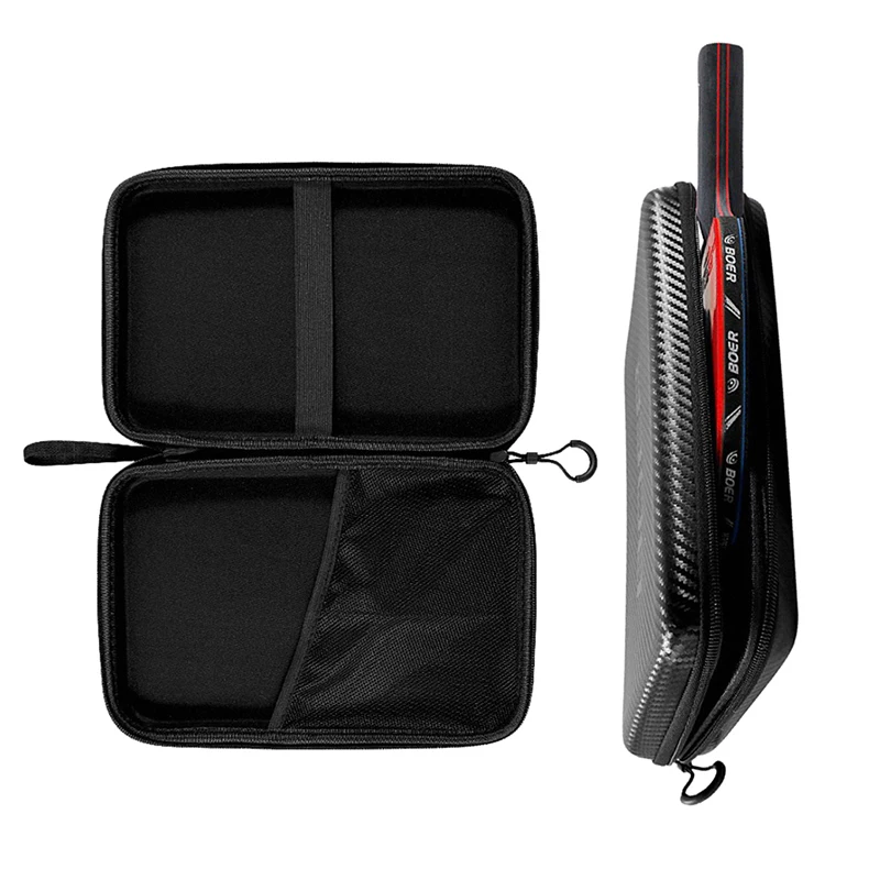 새로운 탁구 배트 커버 패들 EVA 가방 핑퐁 케이스 지퍼 포켓 패키지 290x195x50mm 라켓 가방 방수 커버