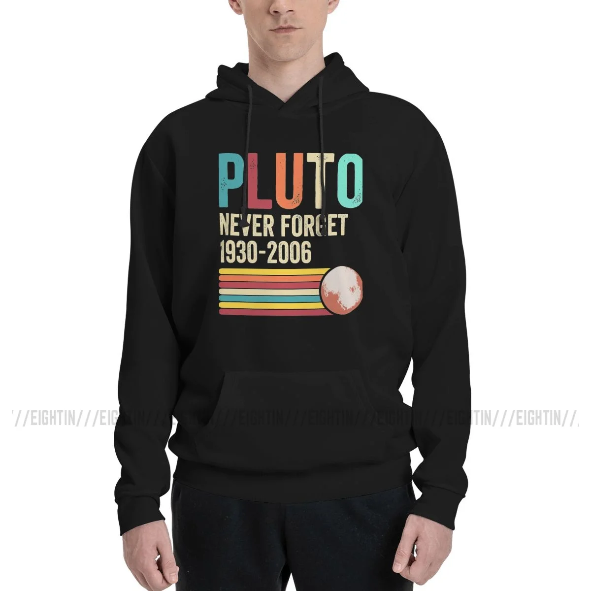 

Толстовка Pluto Never забудьте 1930-2006, винтажные мужские свитшоты в уличном космосе, подарки, осенние пуловеры с капюшоном