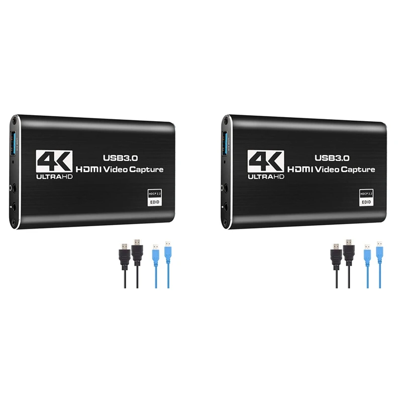 

2 шт., плата захвата аудио-и видеосъемки, 4K, USB 3,0