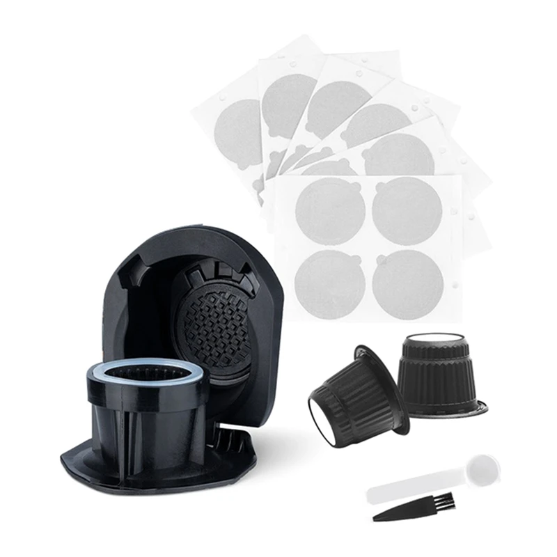 Per Dolce Gusto To Nespresso Capsule Adapter Portacapsule Riutilizzabile + Filtro A Capsula Monouso