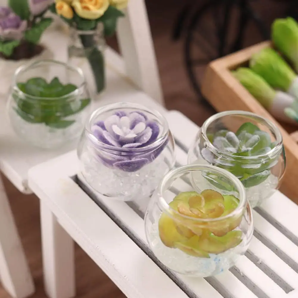 

Миниатюрные горшечные растения, легко познавательные, кукольный домик, искусственные декоративные миниатюрные горшечные растения