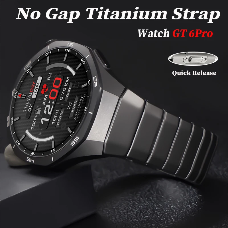 Premium No-Gap Titanium Quick Release Luxury Metal Watch Strap