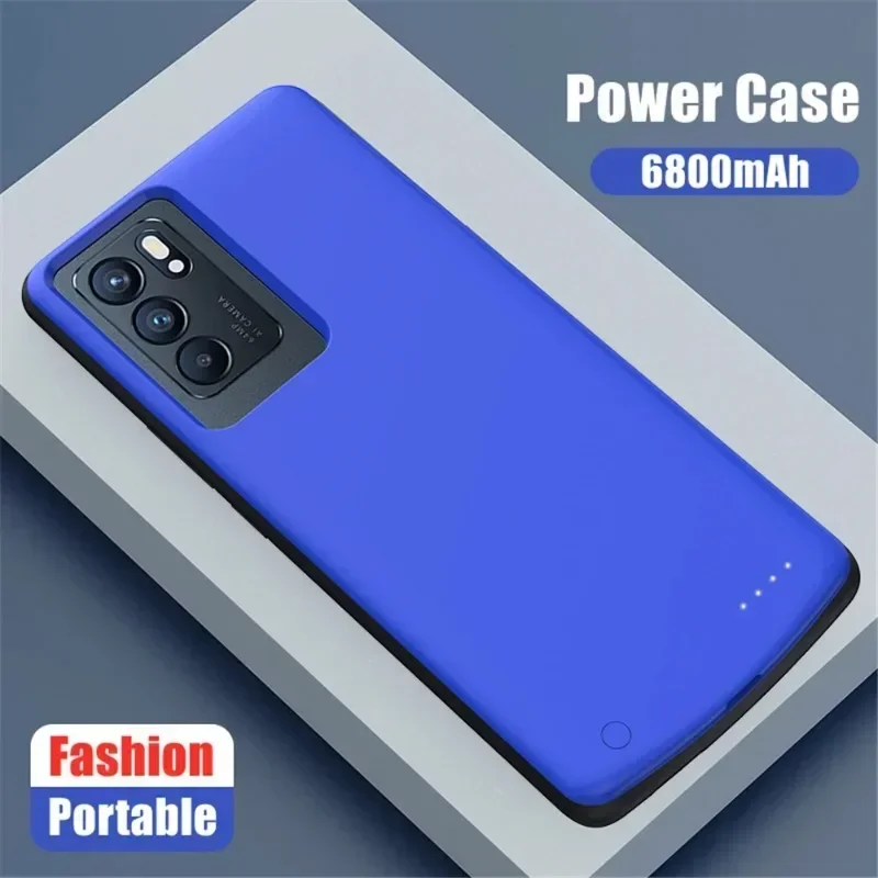 10000mAh 배터리 케이스 휴대용 보조배터리 커버 (OPPO Reno 6 Pro Plus용) 보조배터리 커버 (OPPO Reno 6 Pro+용) 충전 케이스