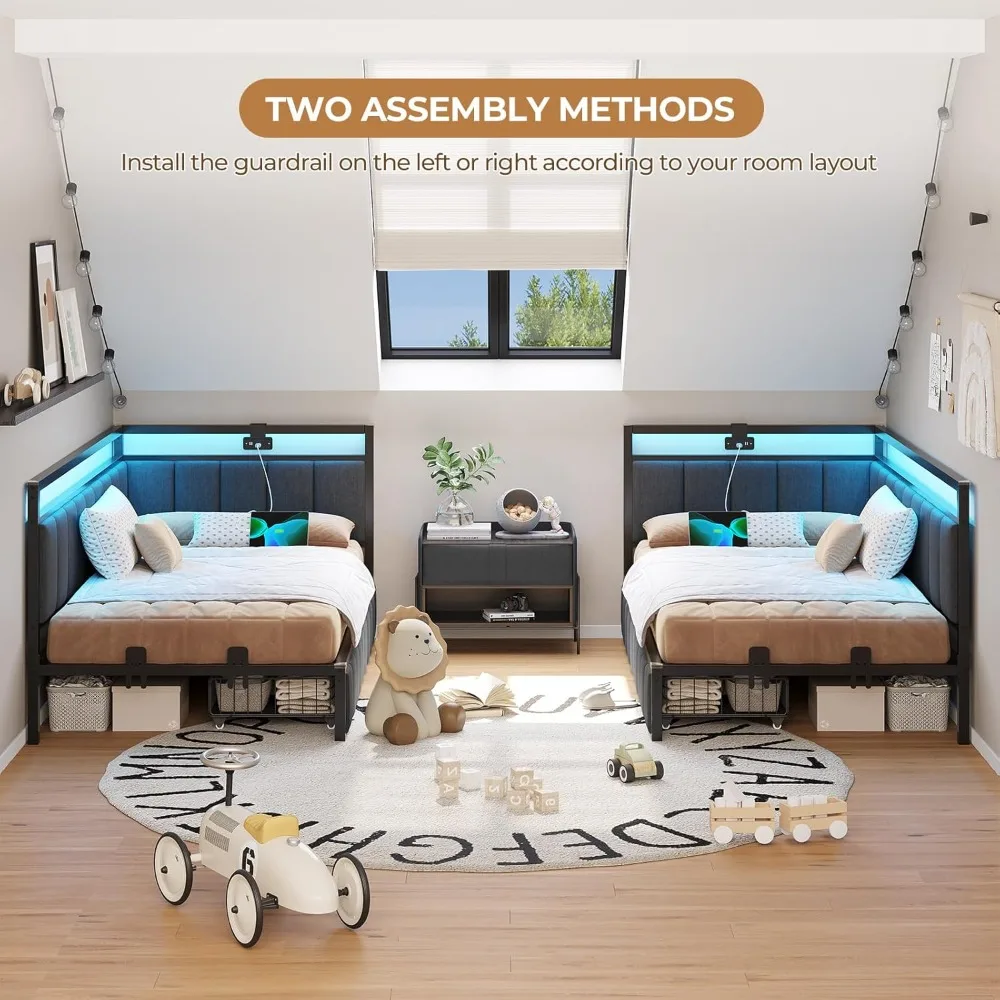 Twin Storage Platform Bed 3