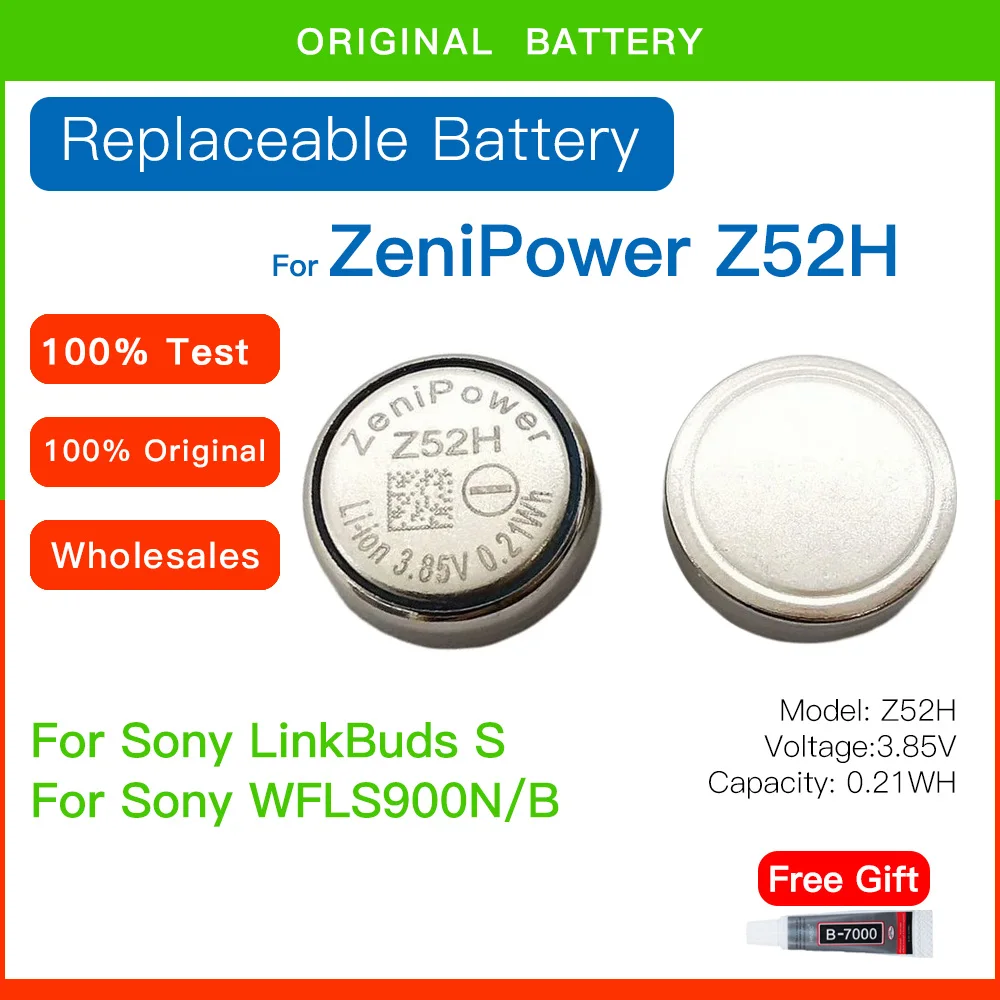 Batteria Di Ricambio Originale Zenipower 1240 Z52H 3.85V Per Sony Linkbuds S Wfls900N/B Cuffie Auricolari Veramente Wireless Batteria