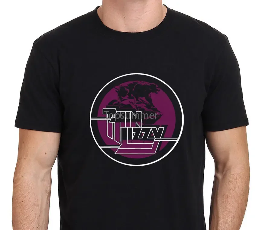 

Лидер продаж 2017, новая футболка, Мужская короткая тонкая футболка в стиле ретро с логотипом Лизи ночной жизни Пантеры, высокая футболка