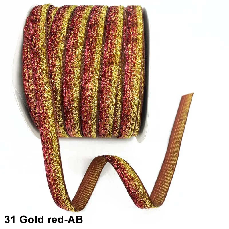Multicolor Shimmer Glitter Velvet Ribbon for DIY Crafts and Decorative Wrapping
