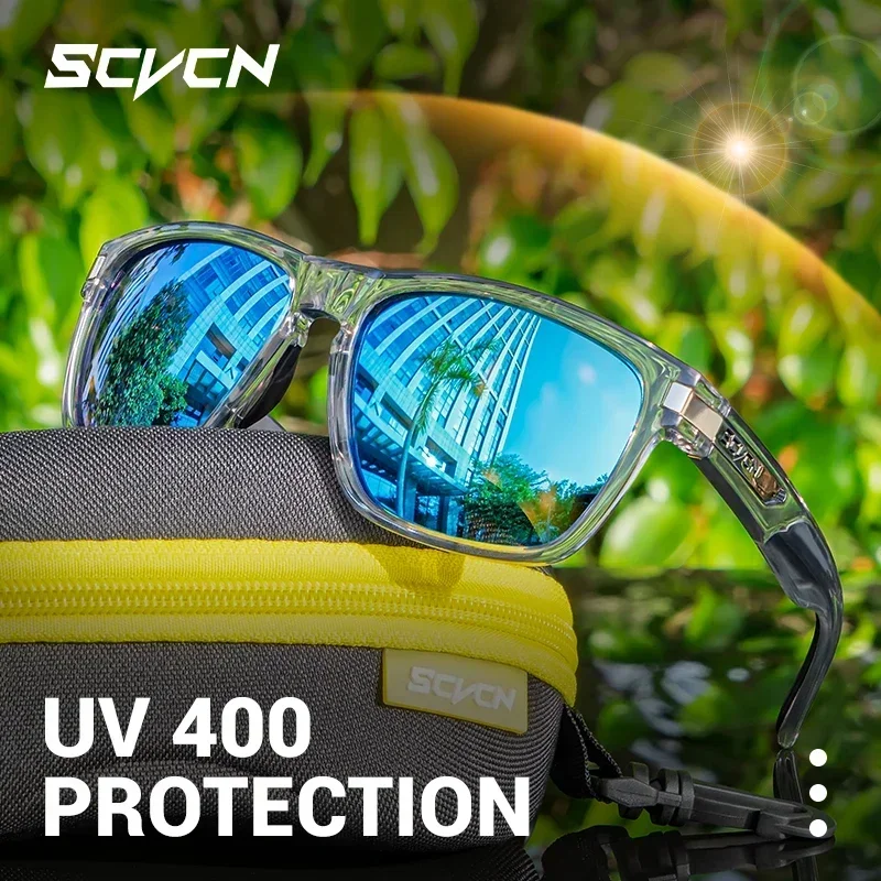 SCVCN Polarized Hiking Eyewear Cycling Glasses Bike Sunglasses for Man MTB Goggles Women Camping Sports UV400 Riding Bicycle