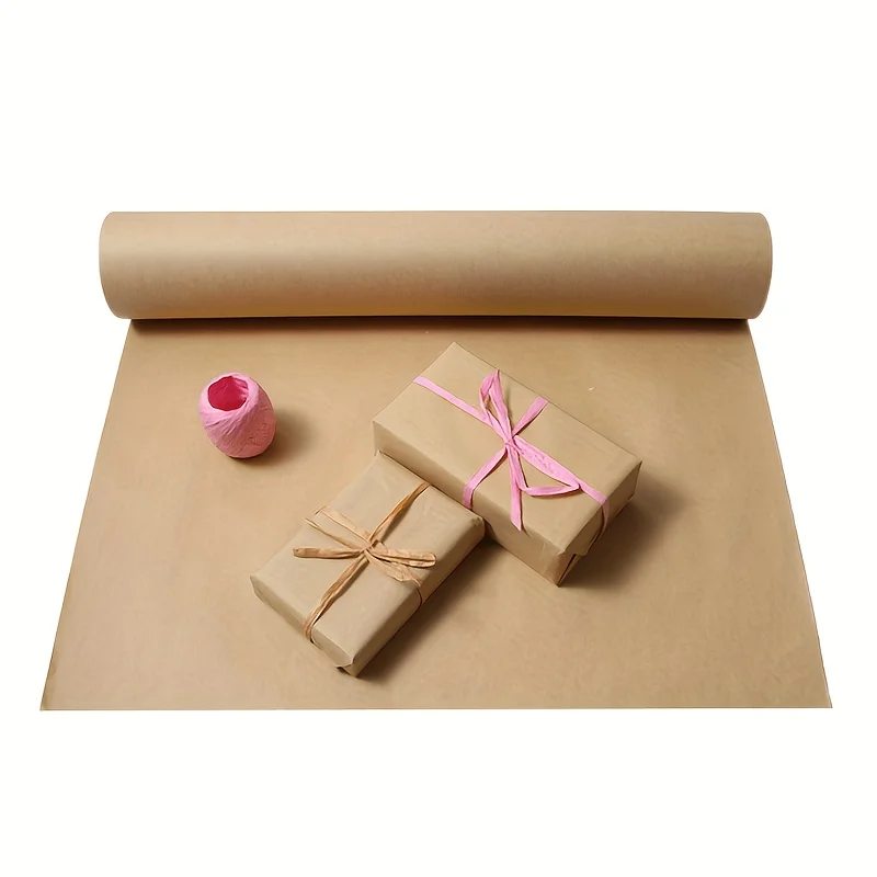 Multi-purpose 30cm*10.0meter Drum Kraft Paper In Various Colors, Suitable For Mobile Wrapping Paper, Gift Packaging