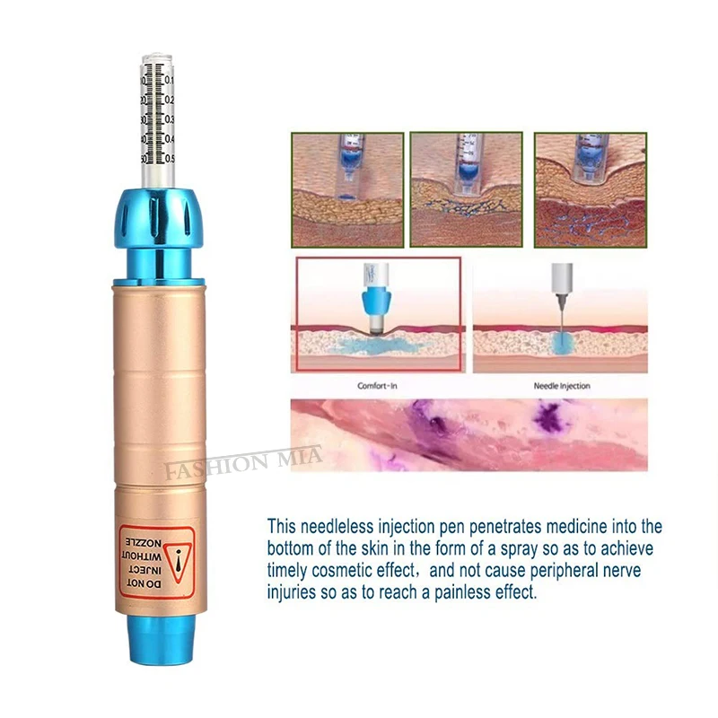 0.5ml Noninvasive injection pen No-Needle lip filler Hyaluronic Pen For Mesotherapy Face Remove Wrinkles Lifting Atomizer