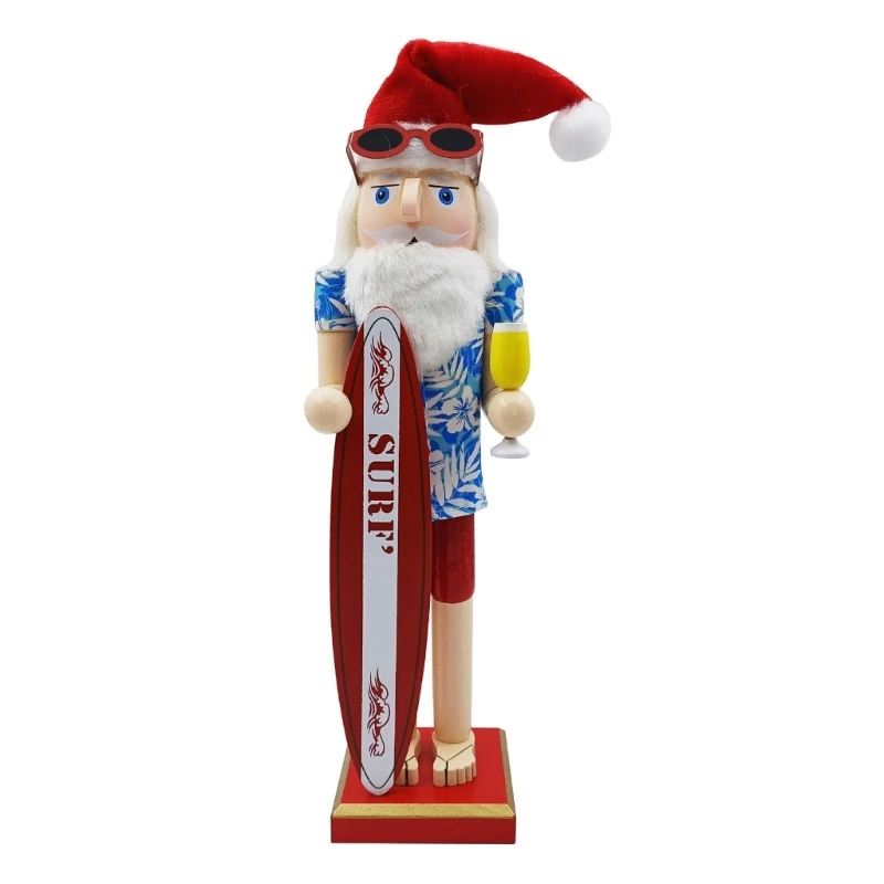 

Countrysides Nutcrackers Statue Decorations Surfing Theme Christmas Nutcrackers Figures House Office Desk Decors