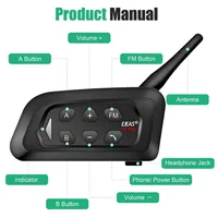 EJEAS V4C PLUS+2PCS V6C PRO 1200M Full Duplex Bluetooth Headset Football Conference Intercom 3 User Referee Intercom Headset - Image 3