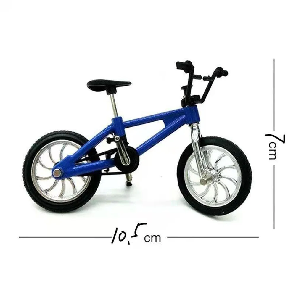 Miniature Alloy Finger Bicycle Toy - DIY Simulation Mountain Bike for Kids, 1/12 Dollhouse Accessory