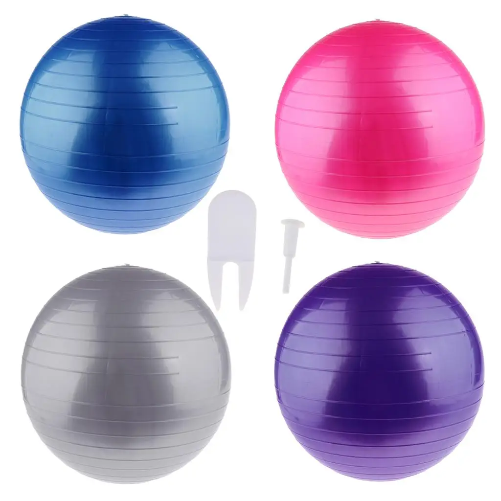 Anti-burst Yoga Ball Exercise Equipment for Workout Program , Home,Travel, Office