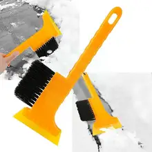 

2 In 1 Universal Car Ice Scraper Dust Remover Auto Removing Winter Windshield Shovel Tools Brush Frost Glass Cleaning Ice V2Z0