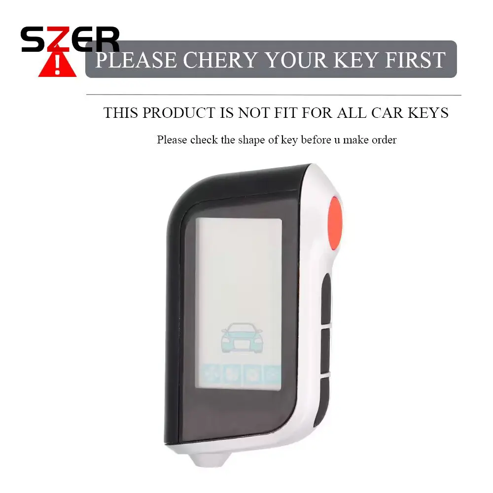 Key Case TPU Car For Starline A93 A63 Russian Version Two Way Car Alarm LCD Remote Controller Keychain Fob Cover