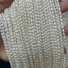 100% Natural Freshwater Pearl 1-4A Beads Rice Shape Punch Loose Beads for Jewelry Making DIY Necklace Bracelet 2