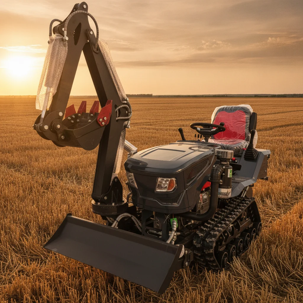Robuster Gummiketten-Traktor 45 PS – Einfache Bedienung, wartungsarm für die Landwirtschaft auf Reisfeldern und hügeligem Gelände