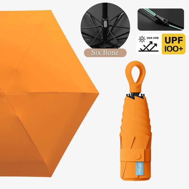 Enhanced Product Title: Ultralight Compact UV Protection Mini Umbrella – Portable Windproof Sunshade