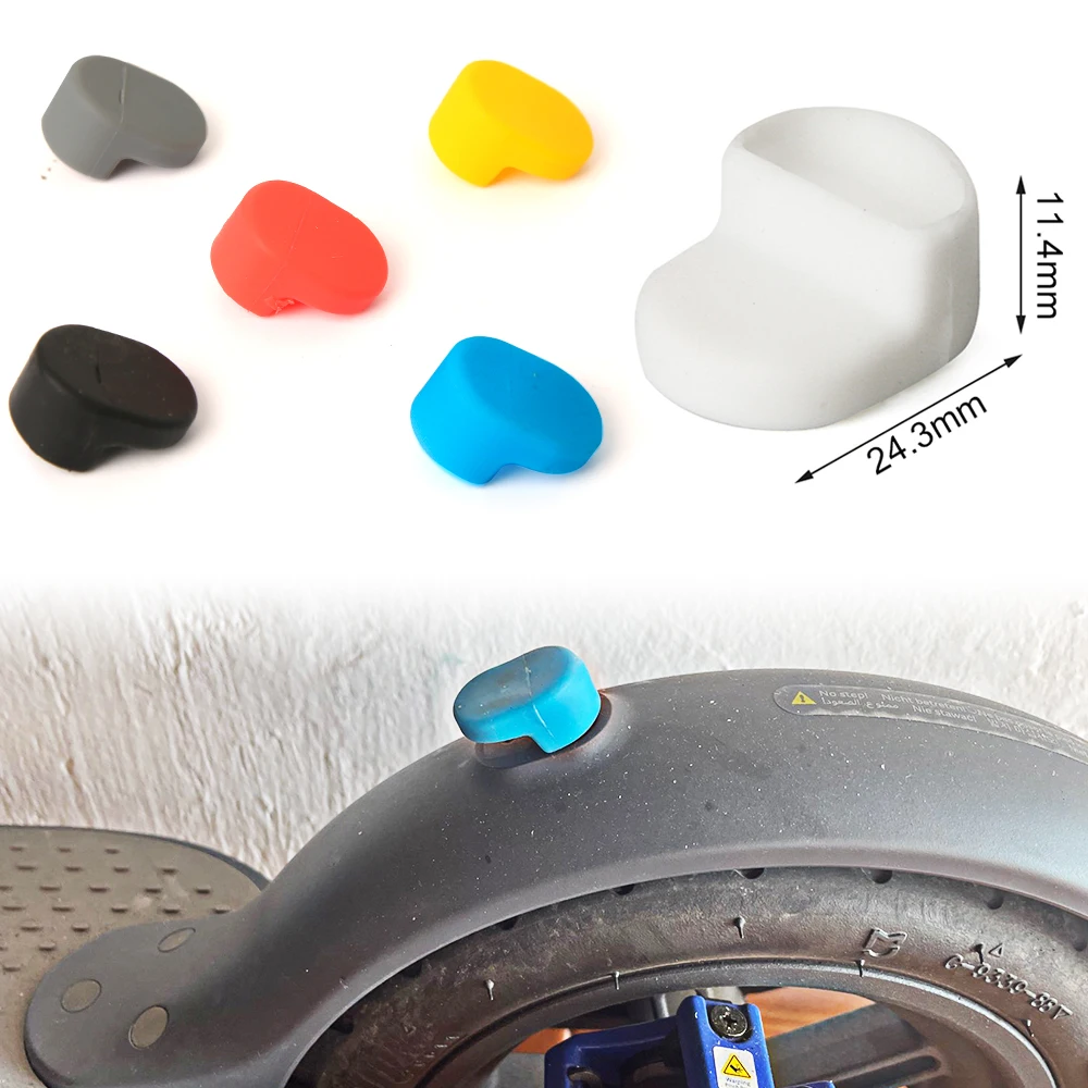 Electric Scooter Rear Fender Silicone Hook Cover - Weatherproof Back Mudguard Shield Accessory