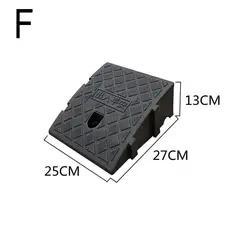 Durable Portable Anti - Slip Wheel Chock Set (F black)