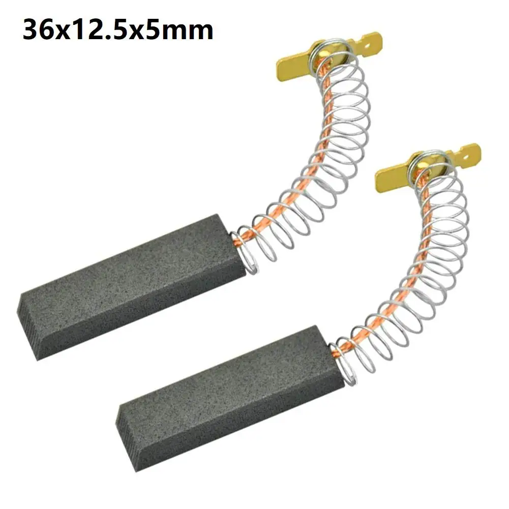 2Pcs Electric Motor Carbon Brush Graphite Brushes For BOSCH NEFF For SIEMENS WASHING MACHINE 36x12.5x5mm spark electric machine edm square clamp 25mm graphite electrode holder