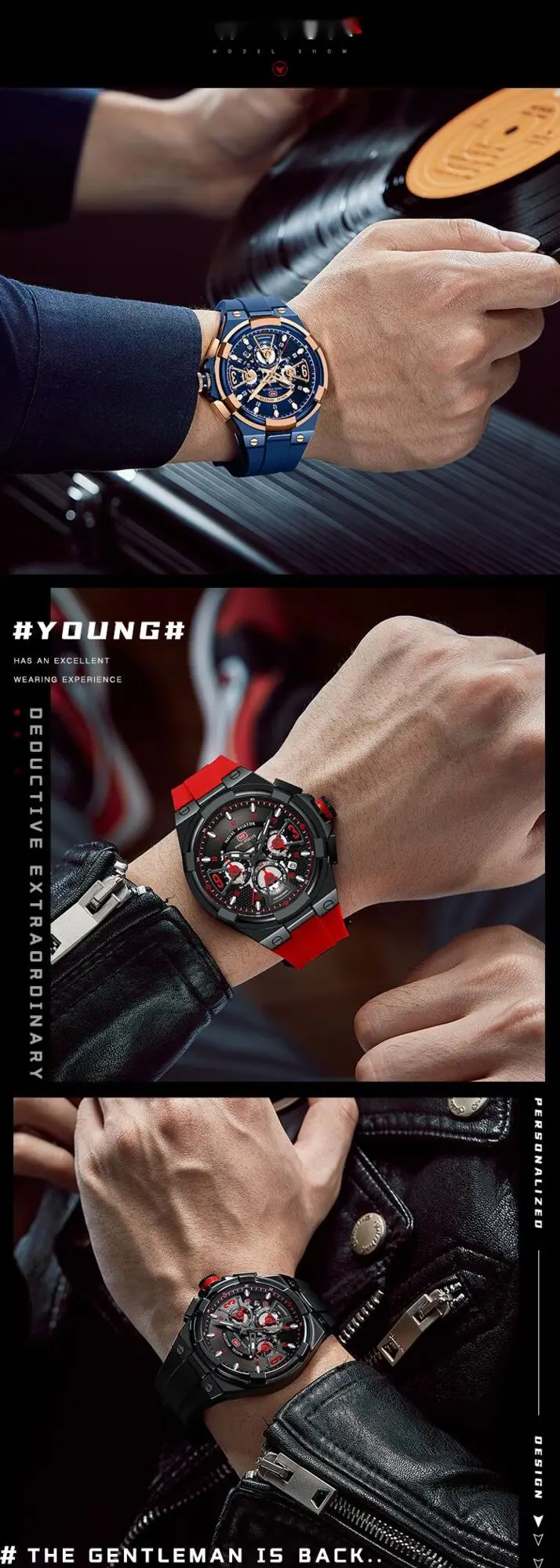 New Hot Selling Watch Casual Men's Watch Waterproof Quartz Watch Floating Hollow Surface Temperament Fashion Men's Watch_voghion.com