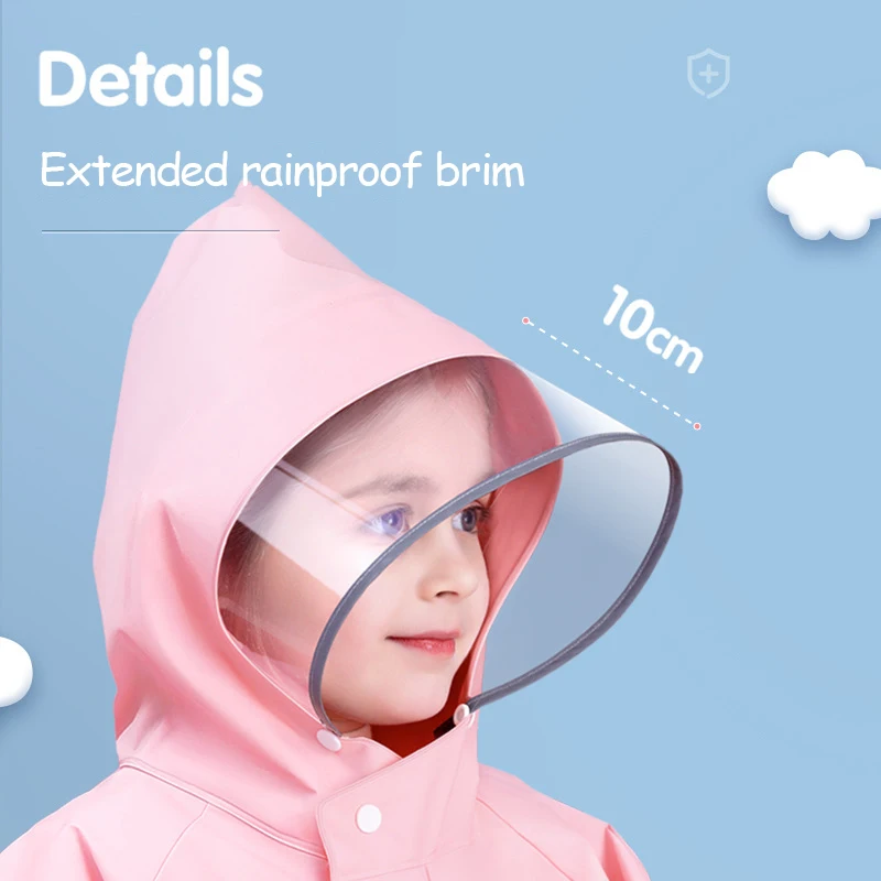 Waterproof Raincoat Children's Raincoat EVA Non Disposable Raincoat With Schoolbag Position School Poncho Boys And Girls Cartoon Baby waterproof raincoat