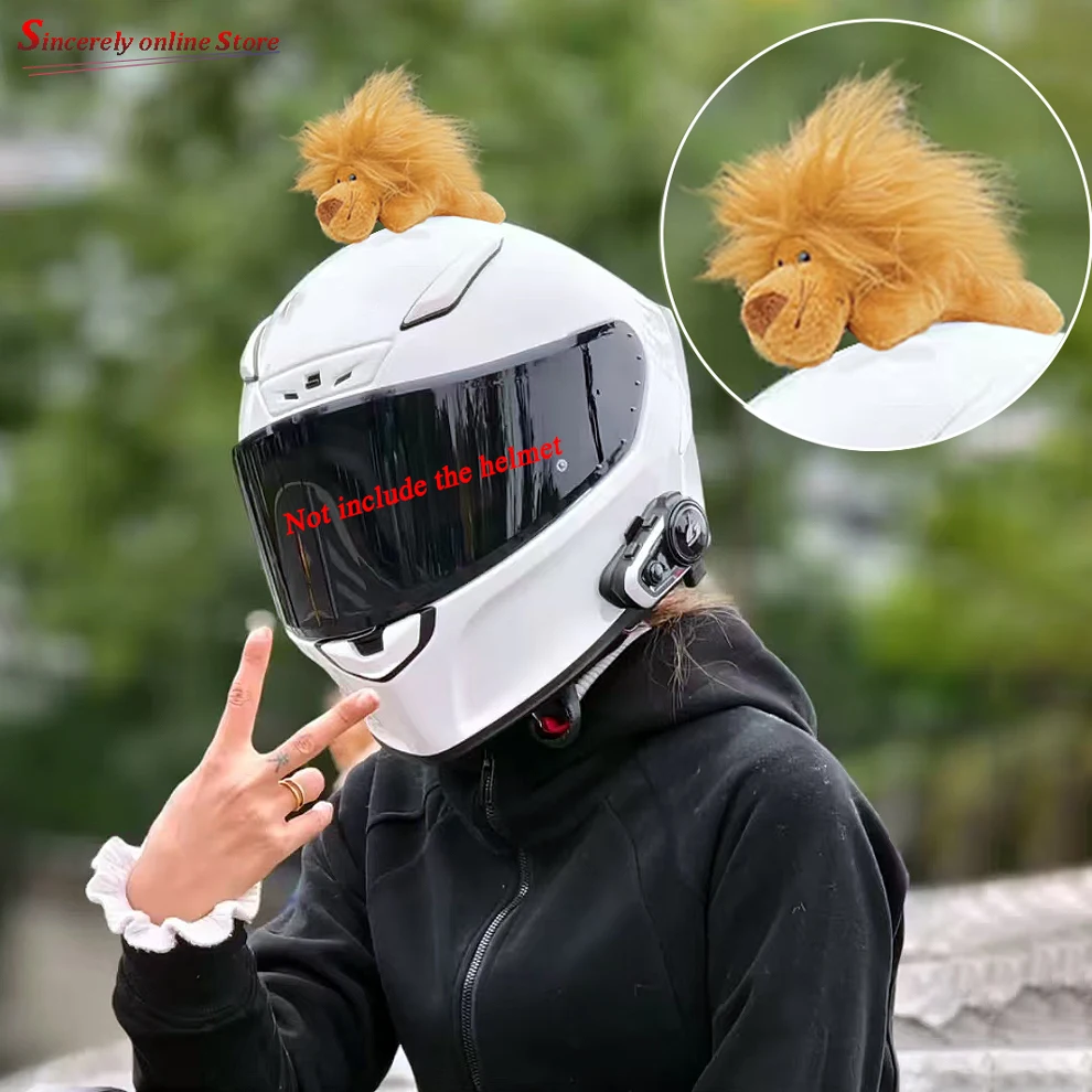 Hot Sale Cute Plush Cat Ears Motorcycle Helmet Stickers Kit for