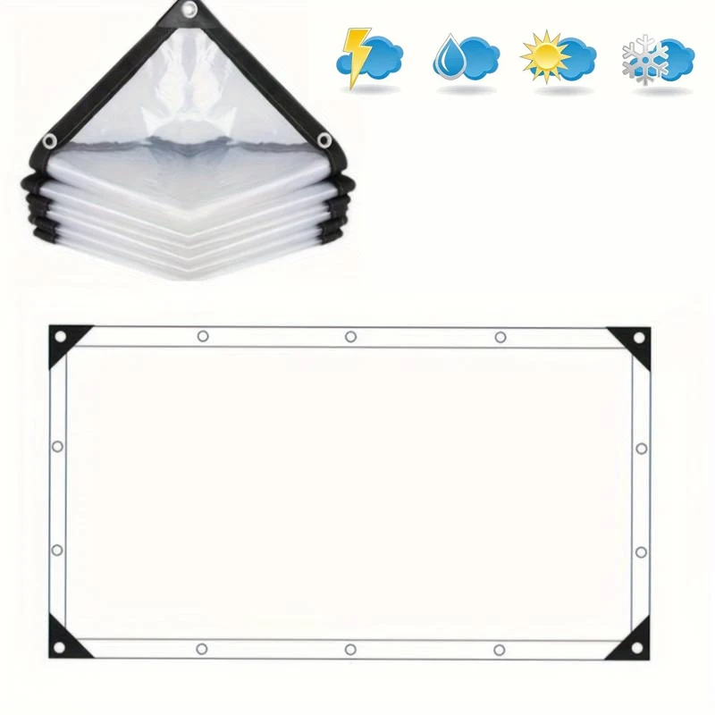 Transparent Tarp 2*3m 4 5 6 7 8 9 10 m 5m Waterproof Cover Garden Plant Tent Camping waterproof tarpaulin waterproof tarp tarpaulin rain cover